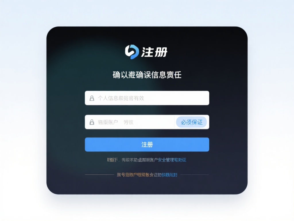 注册时确保信息真实
注册账户时务必保证填写的个人
