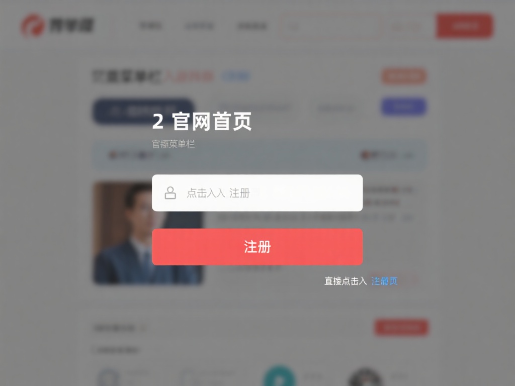 2.&nbsp;点击注册按钮
官网首页通常会有一个明显的“
