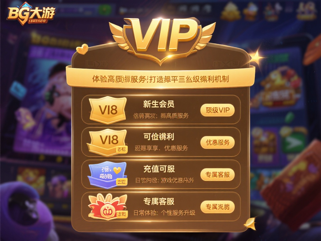 BG大游娱乐平台VIP福利与尊享特权全解析 对于喜欢在线娱乐的玩家而言,体验高品质服务是选择平